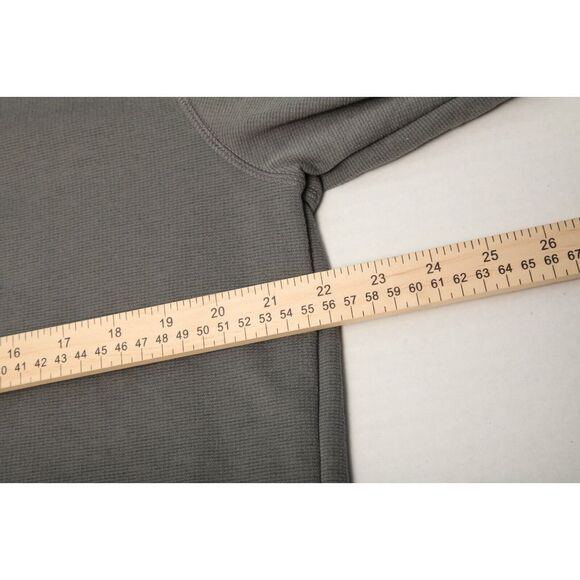 Straight Down Sweater Mens Large Gray 1/4 Zip Pocket Logo * - Picture 9 of 12